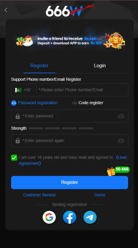 666W login