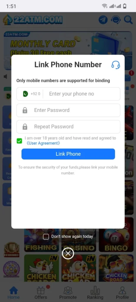 22atm Login